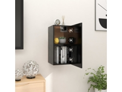 Estantería/Mueble de TV de Pared 2 Pzs 30,5X30X30 Cm Negro