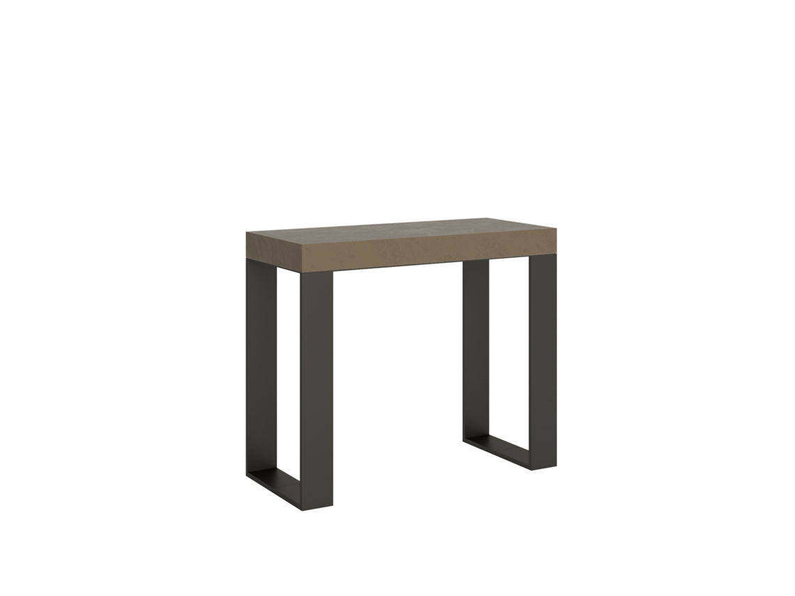 Consola extensible Tecno Small Premium gris paloma 90x40/196 cm Itamoby