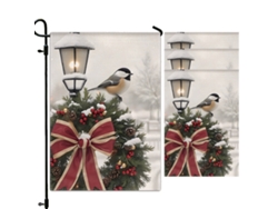 Bandera de jardín de invierno con muñeco de nieve JEIIBRZUI