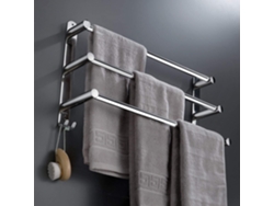 Este toallero ha sido diseñado especialmente para baños y es apto para su instalación tanto en baños como en cocinas.