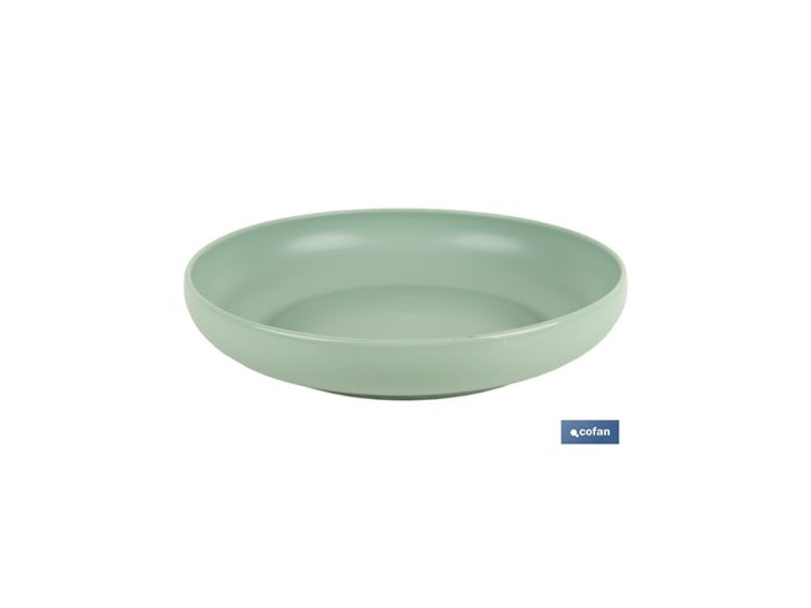 Plato Verde Agua 20cm Modelo Nara 850ml (venta Unitaria)