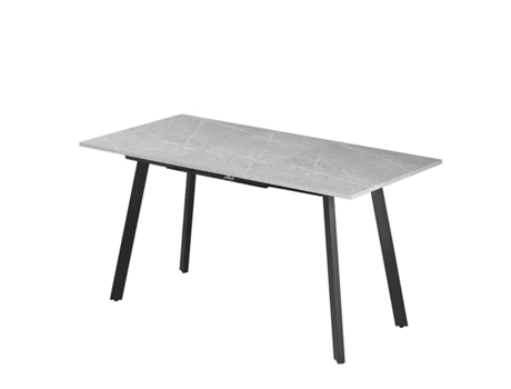 Mesa Extensible de Cristal Templado Remudas. Comedor o Cocina, Gris 160x80 cm SALDOSYSTOCKS