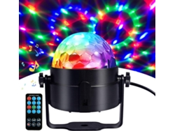Luces De Discoteca Con Bola De Discoteca, Luz Storbe Activada Por Sonido Para Fiesta Con Iluminación De Dj Con Control Remoto CHRUI