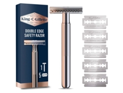 C. Gillette Cabezal de afeitado de doble cara (5 unidades) King
