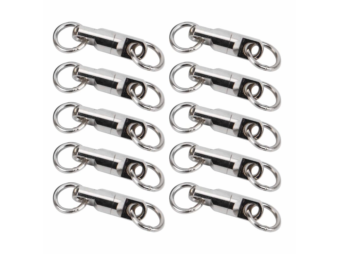 2026rebe-10 Piezas Conector Giratorio De Rodamiento De Bolas 3.5mm Acero Inoxidable Para Pesca Accesorios De Pesca