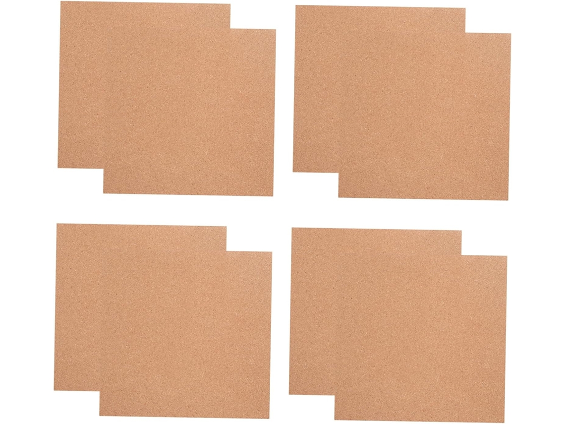 8 Tableros Cuadrados De Corcho Para Proyectos De Bricolaje, Tableros Adhesivos Multiusos, Antideslizantes.
