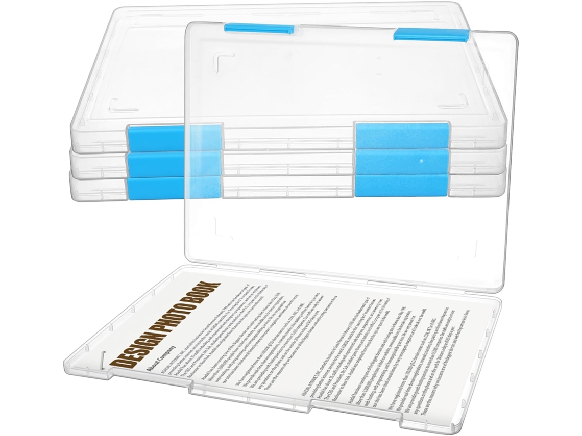 Caja De Almacenamiento De Correo Con Tapa, 4 Piezas, Estuche De Plástico
