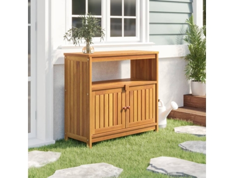MAISON EXCLUSIVE Mesa consola de jardín madera maciza acacia 80x35x75 cm