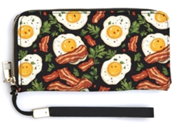 Bolso Cuero Con Cremallera Para Mujer Diseño Estampado