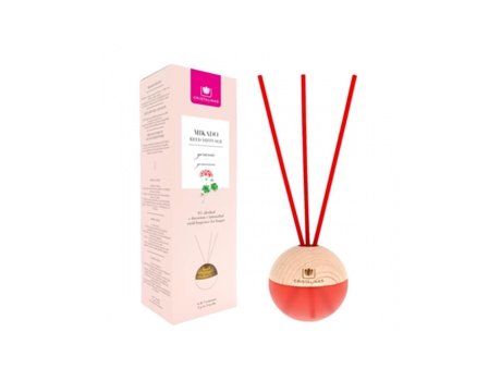 Ambientador CRISTALINAS Reed Diffuser Premium Sphere 20Ml Geranium Difusor de Aroma Frasco de Perfume/Fragrância Transparente Madeira