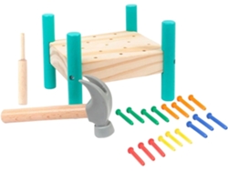 Juguete De Madera Verde Para Martillar, Ideal Para Niños Y Niñas