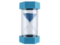 Reloj de arena hexagonal de 30 minutos, modelo 2026, ideal para aulas, hogares, oficinas y cocinas, en color azul.