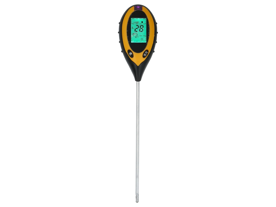 Medidor Digital De Suelo 4 En 1 Con Sensor De Humedad, Ph, Iluminancia Y Temperatura - Multifuncional - Para Jardín/granja