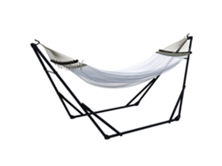Soporte Red Colgante Acero 263x89x100cm Blanco Negro