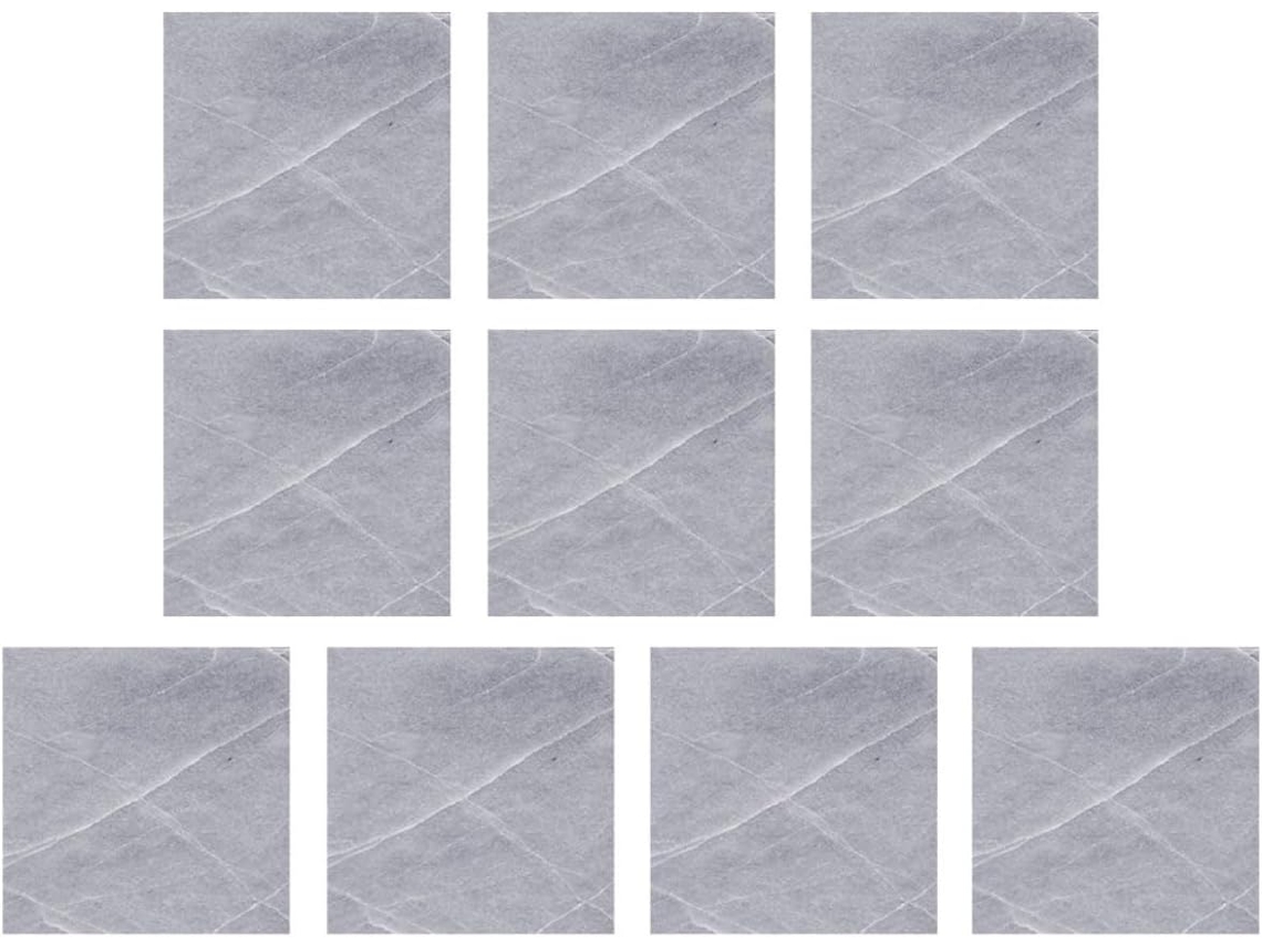 Pegatinas De Pared Para Cocina, 10 Unidades, 15x15 Cm, Diseño De Mármol Gris, Impermeables, Para Azulejos.