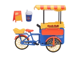 Mali brinquedo Tricicleta Fast Food 1:10 Luz Sensor e Música Brincadeira Infantil