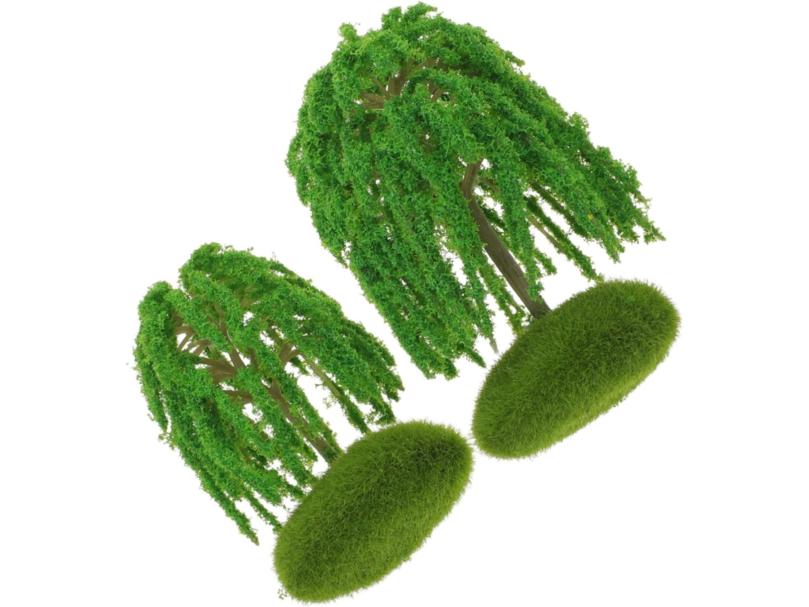 Piezas De Sauces De Plástico En Miniatura Para Dioramas Y Maquetas.