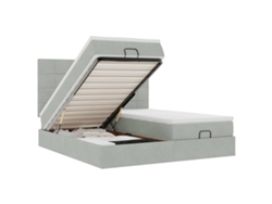Maison Exclusive - Estructura De Cama Otomana Colchones Terciopelo Gris Claro