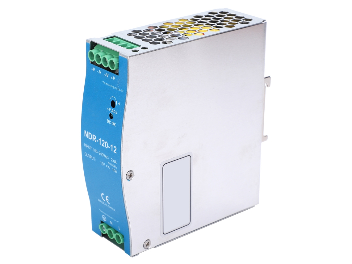 Fuente De Alimentación Conmutable Para Carril Din, 120 W, 12 V, 10 A, Sensor Plc Ndr12012, 100-240 V Ca