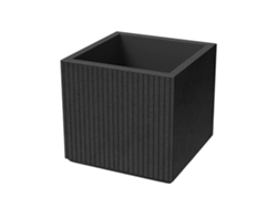 Maceta De Rotomoldeo Coro Square Carbón Ø48x44
