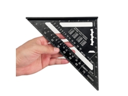 Escuadra Carpintería Aluminio 7 Pulgadas Doble Escala Medición