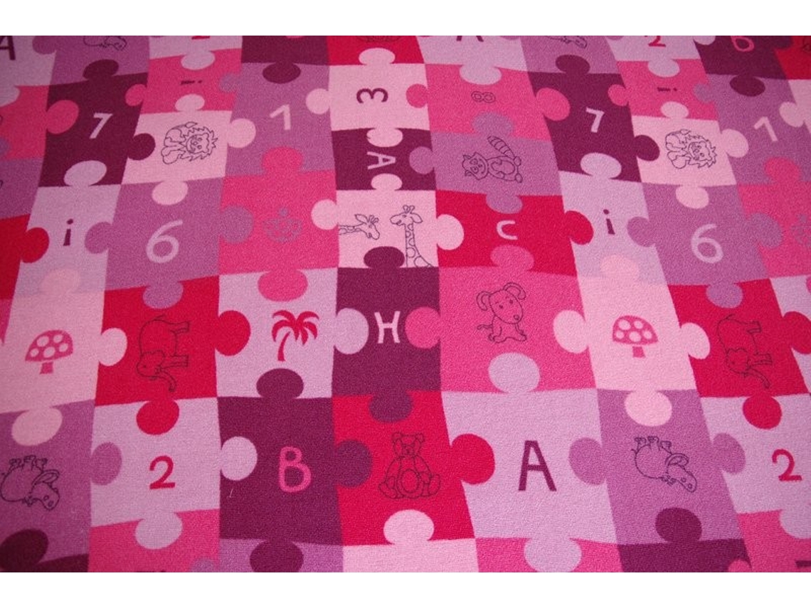 Alfombra Infantil Puzle Violeta (100 x 100 cm)