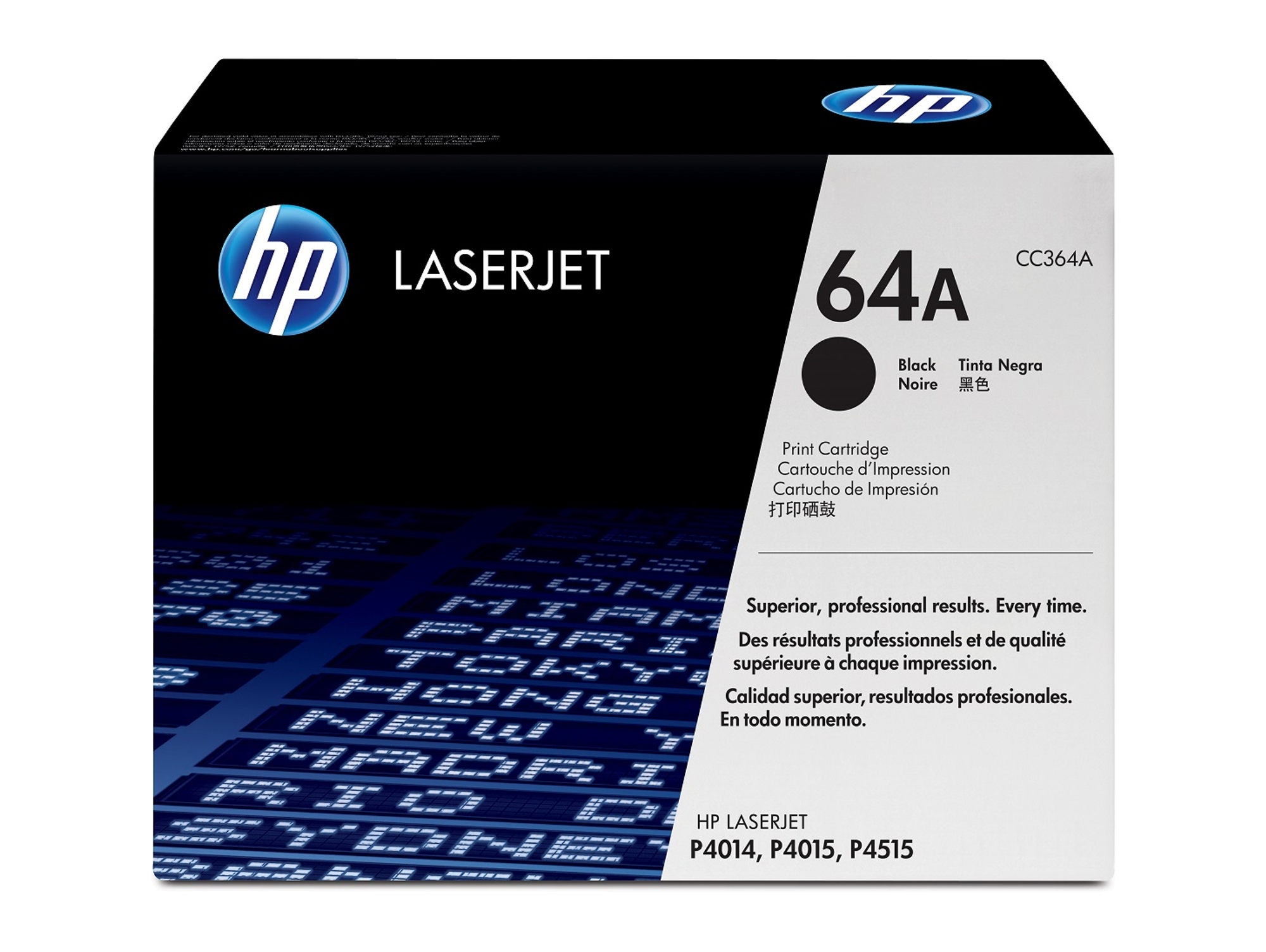 Cartucho de tóner Original LaserJet HP 64A negro para Laserjet P4014, P4015 y P4515