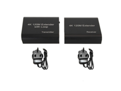 Extensor Kvm, Interfaz Multimedia Hd 4k 30hz, Un Canal, Red De 120 M, Enchufe Británico.