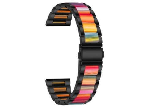 Correa de acero inoxidable de resina de turmalina para Garmin Forerunner 645 Music VEANXIN