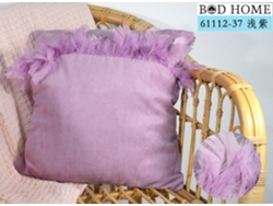 Almofada Lisa Com Peñas Roxo Claro 45*45cm BOD HOME