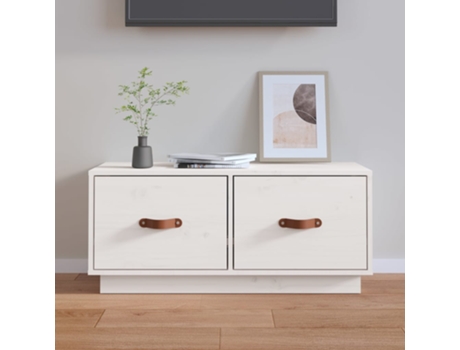 Mueble De Tv VIDAXL Blanco Madera (80x34x35 cm )