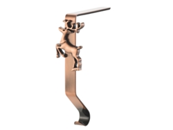 Soporte metálico para medias navideñas, accesorio brillante para chimenea TRUYUETY