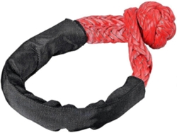 Grillete todoterreno flexible de material sintético suave con protector de funda, rojo.