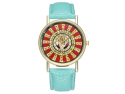 Reloj De Pareja Zhoulianfa, Correa De Pu, Esfera Redonda, Movimiento De Cuarzo (impecable)