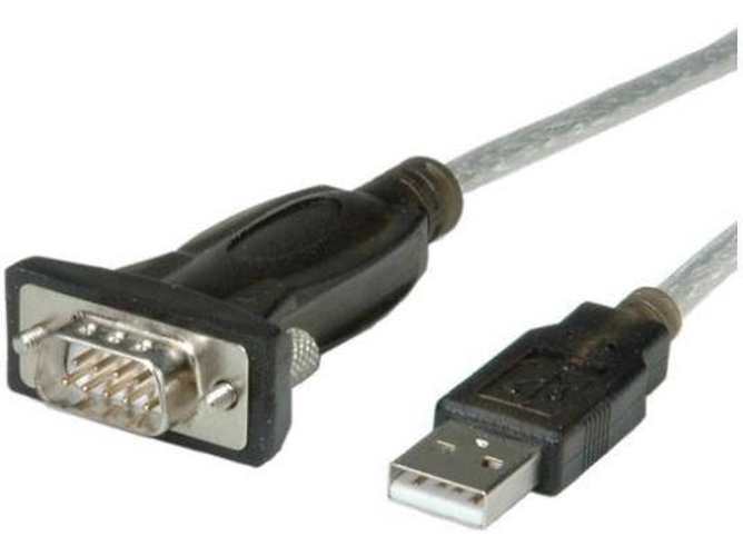 Adaptador de interfaz NILOX NX080500107 Serial DB9 USB 2.0 A Negro y Gris