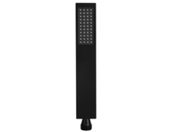 Ducha de mano de cobre negro mate G1/2 con forma cuadrada plana para baño