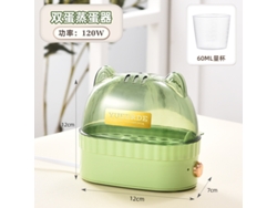 Mini Vaporizador De Huevos (verde Resina De Pino) Con Temporizador Y Función De Apagado Automático.