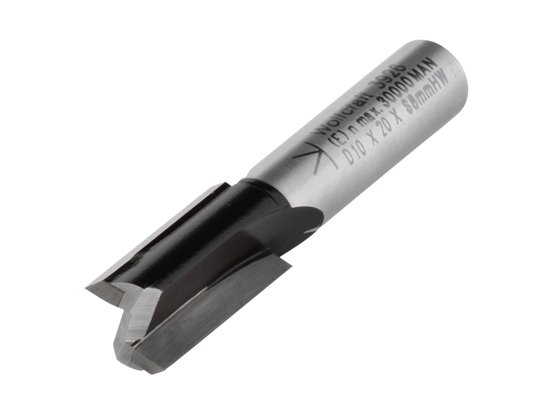 Wolfcraft 3926000 - 1 Fresa De Ranuras Ct Vástago8mm Ø10x20mm