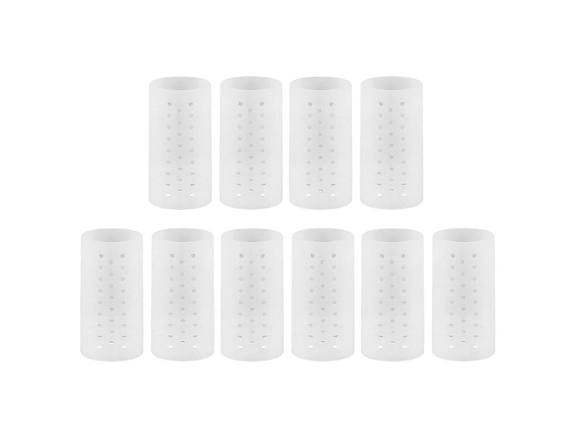 5 Pares De Protetores De Dedos De Pé Suaves Antideslizantes Para Reducir Fricção E Pressão 5,00x2,10x2,10cm Como Se Muestra