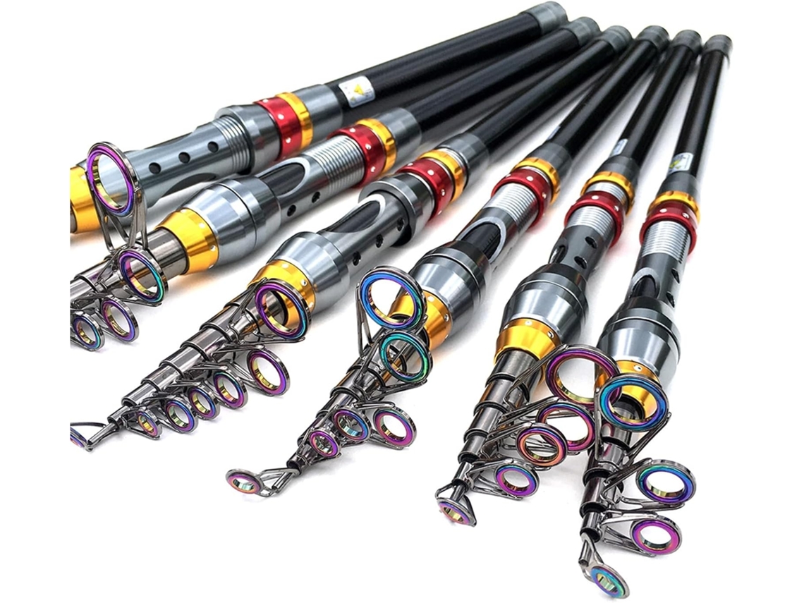 Caña De Pescar Telescópica Carbono Giratoria Para Carpa - Dura 1,8 M 2,1 0,4 0,7 3,0 0,6 Viaje Profesional, M,