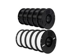 Filamento PLA para impresora 3D, diámetro de 1,75 mm, rollo de 1 kg, 5 kg PLA negro y blanco OEM