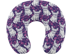 Almohada Viaje Diseño Bulldog Espuma Viscoelástica Viscoelástica Fácil Relajación Cómodos Familia.brfácil