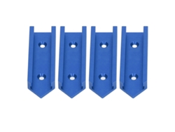 4 Conectores De Ranura En T De Aleación De Aluminio De 100 Mm Para Carpintería - Azul