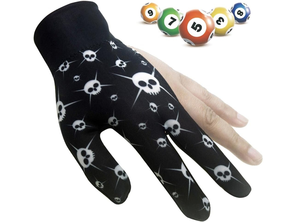 De Billard 3 Doigts Élastique Antidérapant Résistant À L'usure Unisexe Gants Pour La Main Gauche