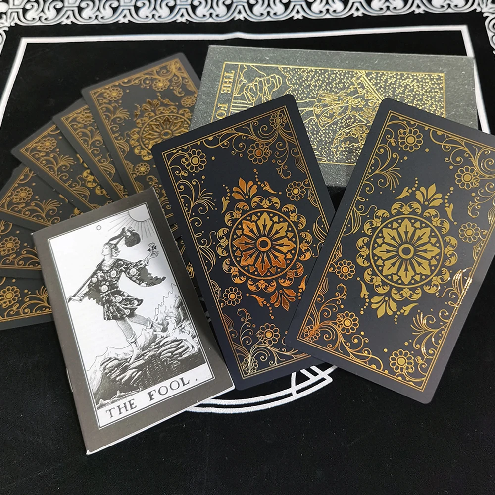 Cartas De Tarot, 12*7 Cm, Pvc Impermeable Y Resistente Al Desgaste, Cartas De Juego De Mesa Para Adivinación.