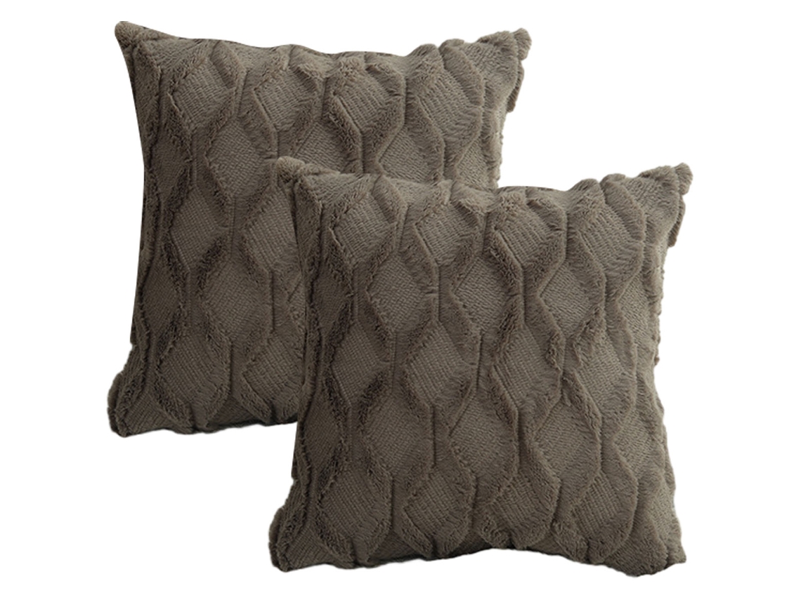 Juego De 2 Fundas De Almohada De Felpa Suave, 20 X 20 Pulgadas
