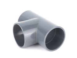 Conector de tubería de PVC tipo T, adaptador de 3 vías para riego de jardín
