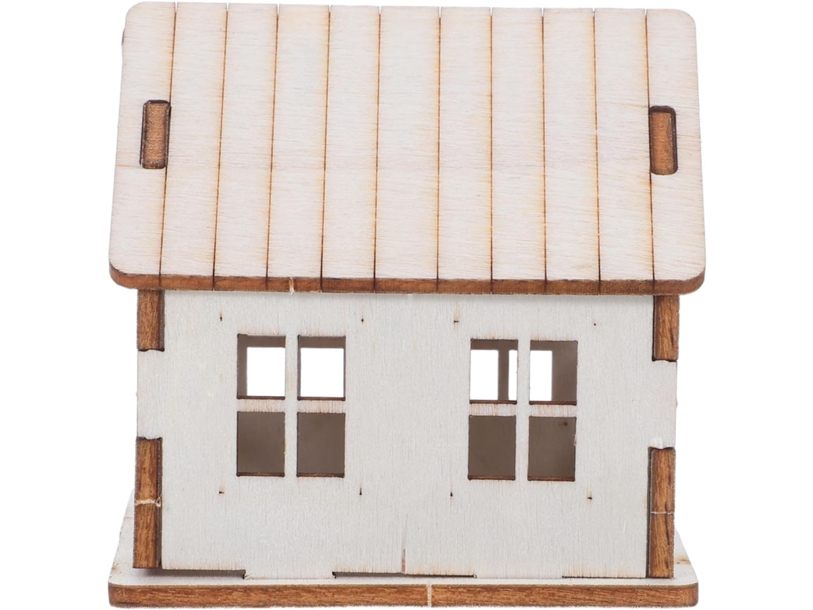 Kit De Maqueta De Casa Para Armar: Decoración Navideña Natural Para Niños.