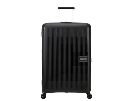 Maleta de Viaje Grande Aerostep 77 cm con 4 Ruedas Expansible Negro 101,5 L AMERICAN TOURISTER