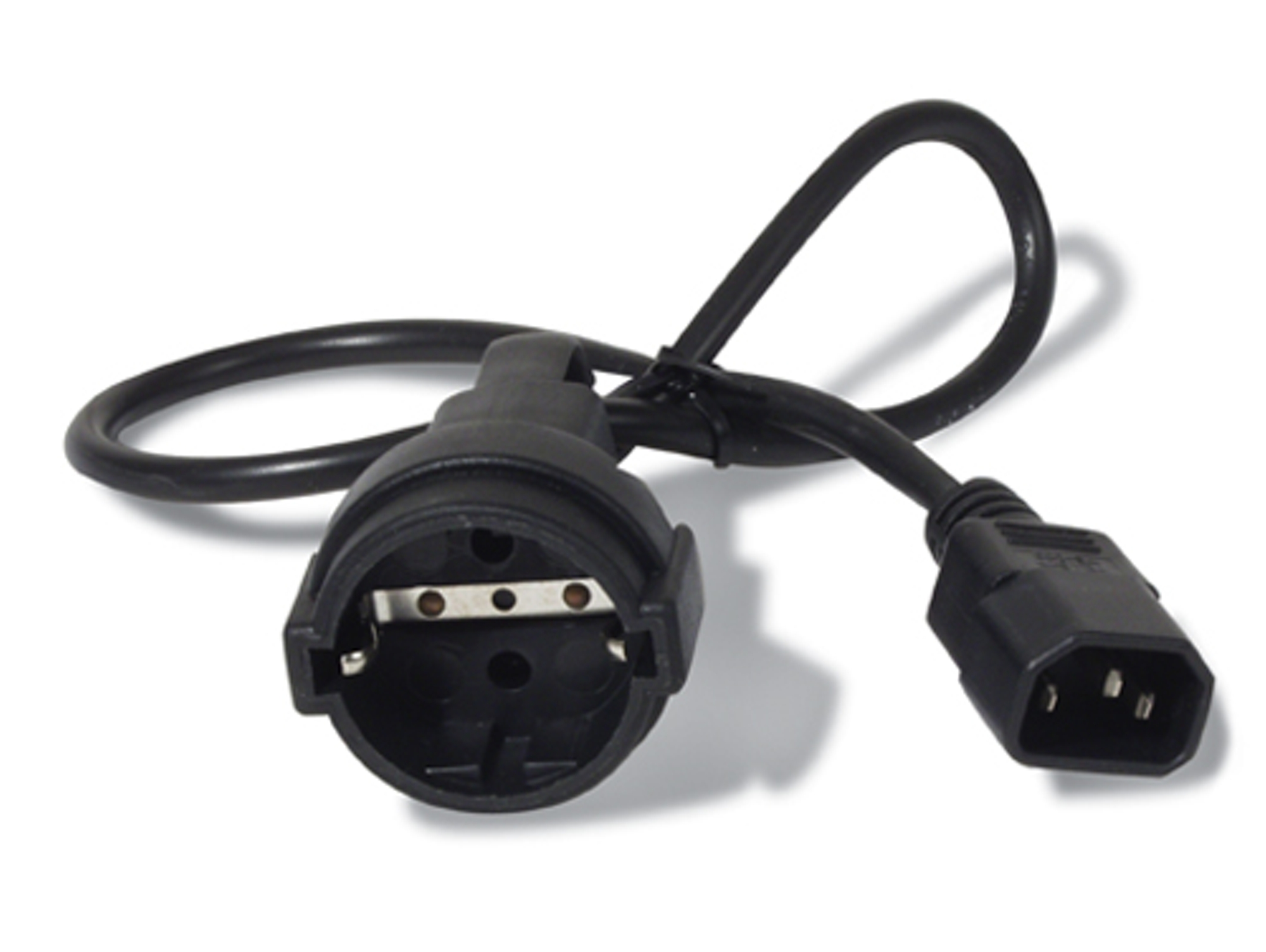 Cable de Alimentación APC AP9880 0.6m Dispositivo para conectar C14 CEE7/7 Negro